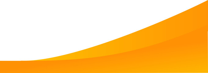 Wall Mural - Orange footer design element