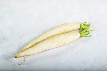 Wall Mural - Raw ripe organic Daikon root