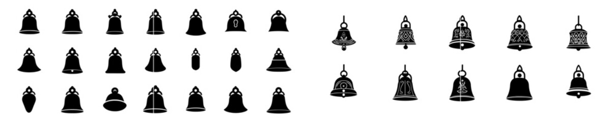 A set of bells, alarms, and notifications. Perfect for website designs, logos, apps, templates, and user interfaces.