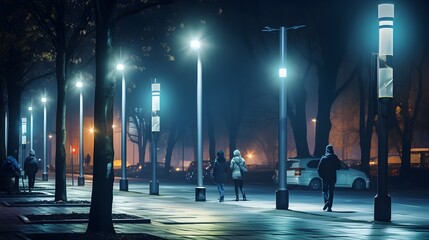 IoT Enabled Smart Streetlights Adjusting Brightness Based on Foot Traffic and Time