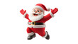 © Pavel Kachanau - A joyful cartoon Santa Claus jumps with excitement, bringing festive cheer to all