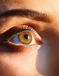© FCEalin  - close up of female hazel eyes when the sun directly hits