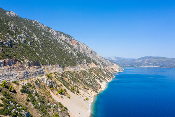 view of the sea and mountains