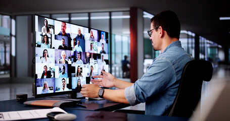 Poster - Online Digital HR Video Conference Webinar