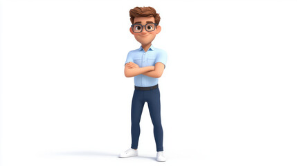 Poster - 3D Cartoon Boy.