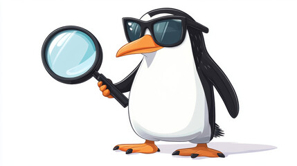 Wall Mural - Penguin Detective.