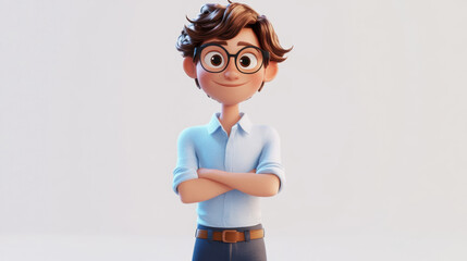 Poster - 3D Cartoon Boy.