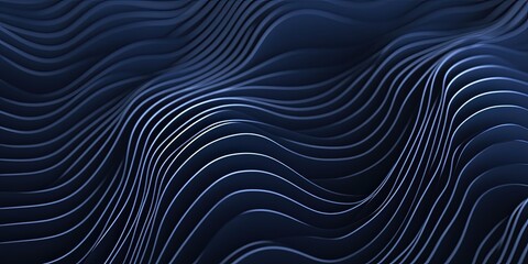 Wall Mural - navy blue abstract wavy background