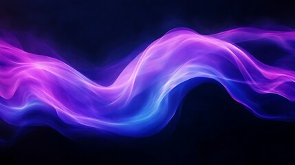 Abstract Blue and Purple Waves