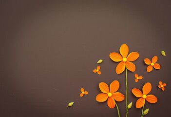 Wall Mural - background with flowers