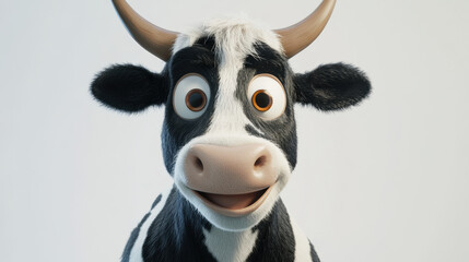 Poster - Cute Cartoon Cow.