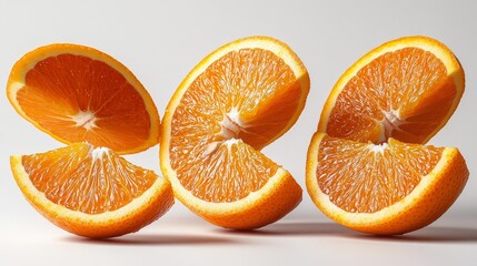 Wall Mural - Slices of Juicy Fresh Orange Generative AI