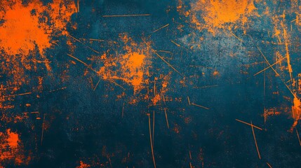 Wall Mural - Abstract Orange and Blue Background