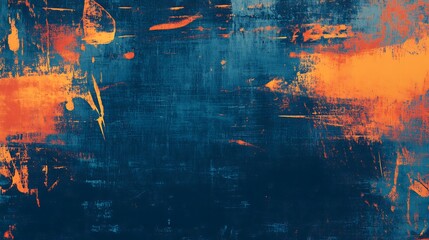 Wall Mural - Abstract Orange and Blue Background