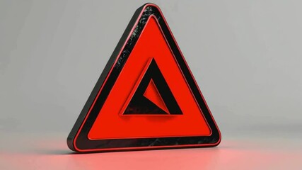 Poster - danger warning sign