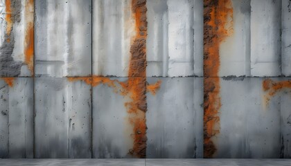 Wall Mural - Rustic Industrial Concrete Wall with Grunge Texture and Vintage Stone Pattern in Daylight