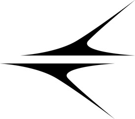Aufkleber - Futuristic Y2K star and sparkle abstract shape