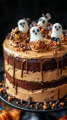 Wall Mural - Halloween ghost cake