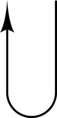 Aufkleber - Groovy Y2K arrow geometric element