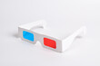 © Mulad Images - 3D glasses with red blue lenses for movie isolated on white background