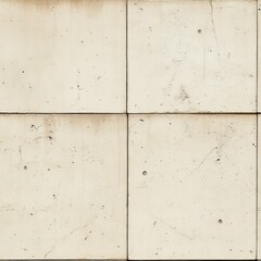 Poster - The image shows a minimalist beige concrete wall with a smooth flat surface, exemplifying a modern, clean aesthetic used in contemporary architecture and interior design.