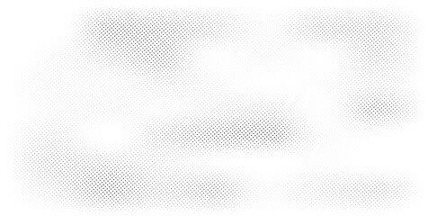Poster - Grunge halftone background. Faded grit noise texture. White and black sand gradient.  Retro pixelated bg. Vector illustration