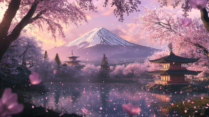 Canvas Print - Cherry Blossom Japan.