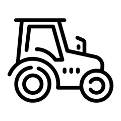 Wall Mural - tractor Line Icon