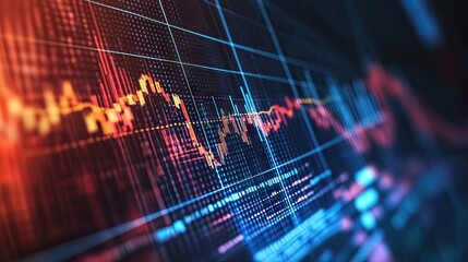 Wall Mural - Dynamic business chart showcasing rising financial growth, ideal for presentations on economic prosperity and business