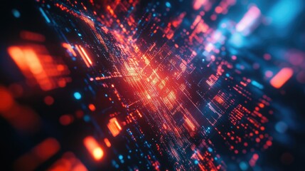 Poster - Dynamic digital background featuring tech-inspired visuals, perfect for AI, data, and audio-related projects,