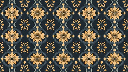 Wall Mural - Stylish pattern design with no breaks. Perfect for modern designs.