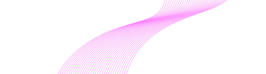 Wall Mural - Elegant Pink Gradient Wave Lines on a White Technology Background – Abstract Striped Design with Soft Blends and Mesh Elements. banner, cover, flyer, brochure, music, AI, card. Vector Illustration