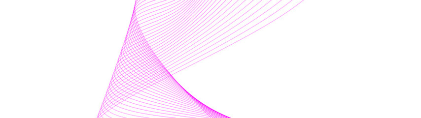 Elegant Pink Gradient Wave Lines on a White Technology Background – Abstract Striped Design with Soft Blends and Mesh Elements. banner, cover, flyer, brochure, music, AI, card. Vector Illustration