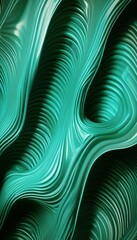 Poster - Green fantasy phone wallpaper art backgrounds, AI generative