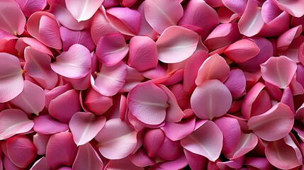 Canvas Print - pink rose petals