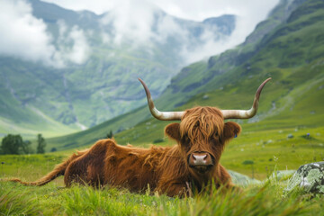 Wall Mural - Highland Cattle