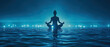 © Nathamanee - A woman is meditating in a body of water