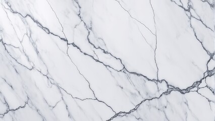 A close-up view of elegant white marble with gray veining, suitable for design and architectural purposes.