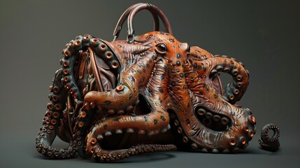 Leather Octopus Handbag: A Surreal and Stylish Design