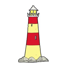 Canvas Print - cartoon light house