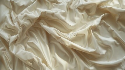 Poster - Cream Silk Fabric Texture - Smooth and Elegant Background