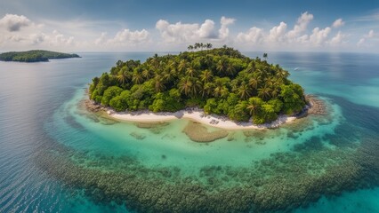 Wall Mural - view of island