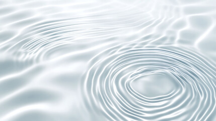 water ripples on a white background, clean, soft, pureness