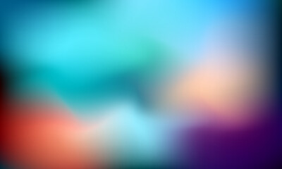 Poster - beautiful glowing mesh colorful gradient background with soft texture