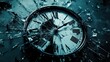 © Napasnan - A time icon showing a broken clock with shattered glass, representing time running out or time lost