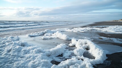 Arctic etchings on the seaside