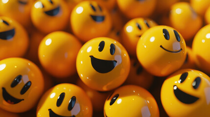 Canvas Print - Smiley Balls.