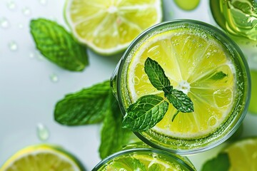 Sticker - Refreshing Lime and Mint Drink