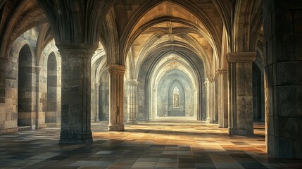 soaring arches and intricate stonework create a sense of awe and reverence, showcasing the skill and artistry of ancient builders.