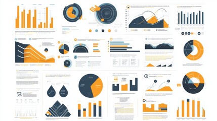 Poster - Data Visualization Charts  Graphs  Infographics  Business Report  Financial Analysis  Statistical Presentation  Design Templates  Modern Data  Trends 